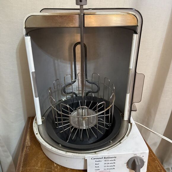 Oster Carousel Rotisserie Oven ER-100 Chicken Beef Pork - Sunbeam Tested Works - Picture 4 of 6